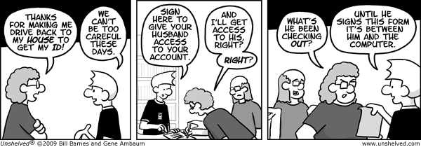 Unshelved strip for 9/3/2009