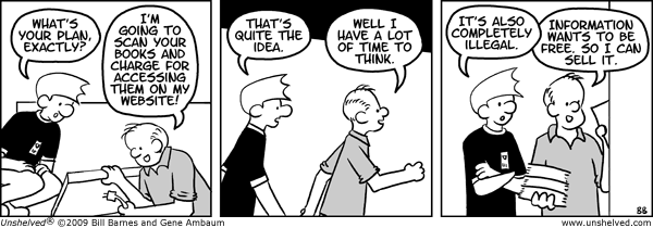Unshelved strip for 9/8/2009