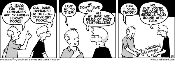 Unshelved strip for 9/9/2009