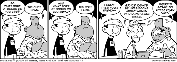 Unshelved strip for 9/22/2009