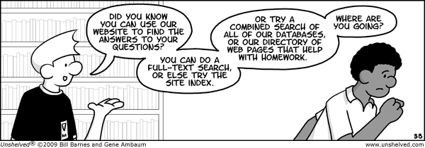 Unshelved strip for 10/27/2009