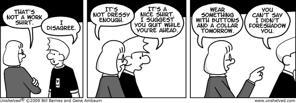 Unshelved strip for 10/29/2009