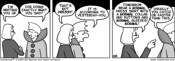 Unshelved strip for 10/30/2009