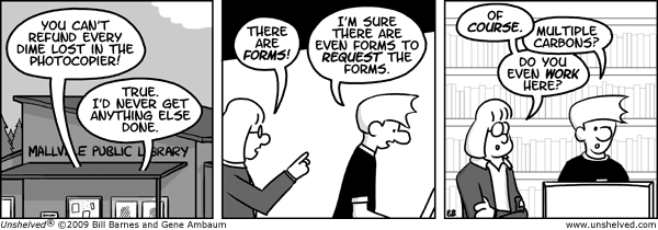Unshelved strip for 11/24/2009