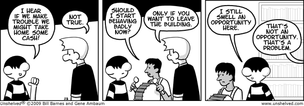 Unshelved comic strip for 11/27/2009
