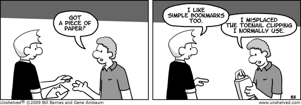 Unshelved strip for 11/28/2009