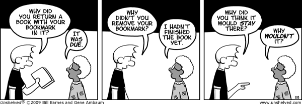 Unshelved strip for 12/8/2009