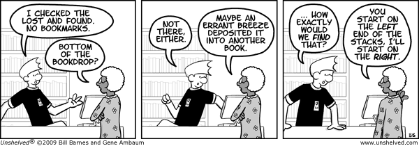 Unshelved strip for 12/9/2009
