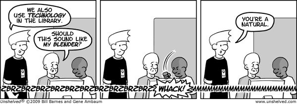 Unshelved comic strip for 12/11/2009