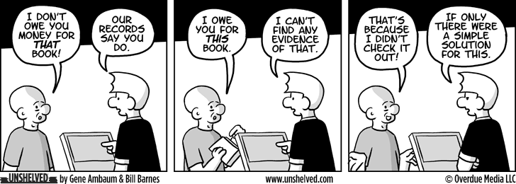 Unshelved strip for 1/14/2010