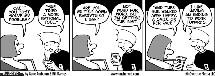 Unshelved strip for 1/21/2010