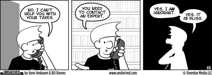 Unshelved strip for 2/22/2010