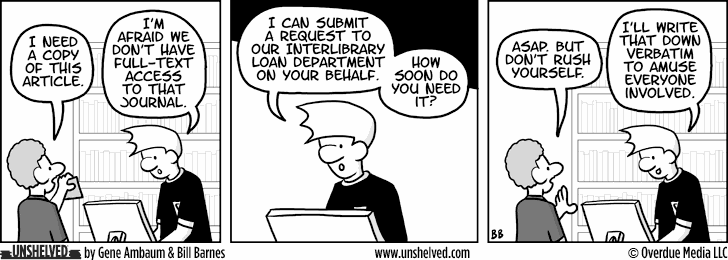 Unshelved strip for 1/9/2012