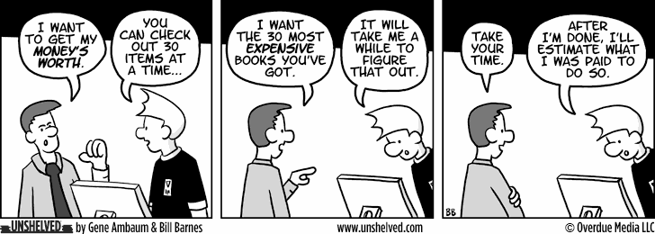 Unshelved strip for 1/24/2012