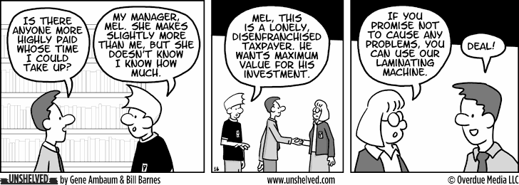 Unshelved comic strip for 2/5/2023