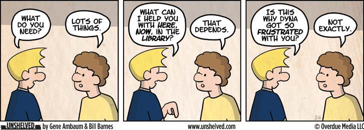 Unshelved strip for 1/22/2013