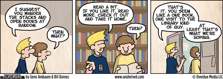 Unshelved strip for 1/24/2013