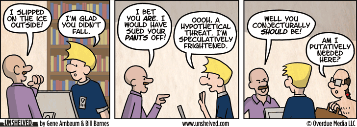 Unshelved strip for 3/7/2013