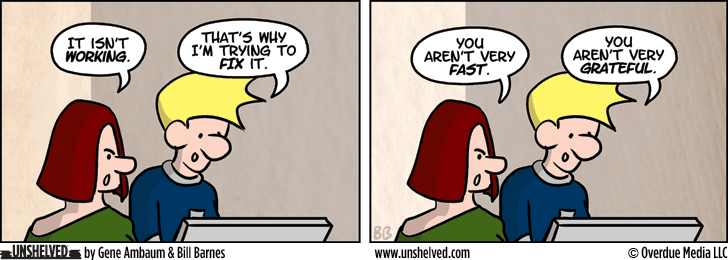Unshelved comic strip for 5/13/2013
