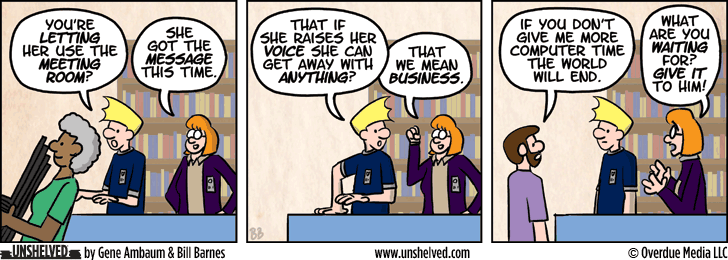 Unshelved comic strip for 4/17/2014